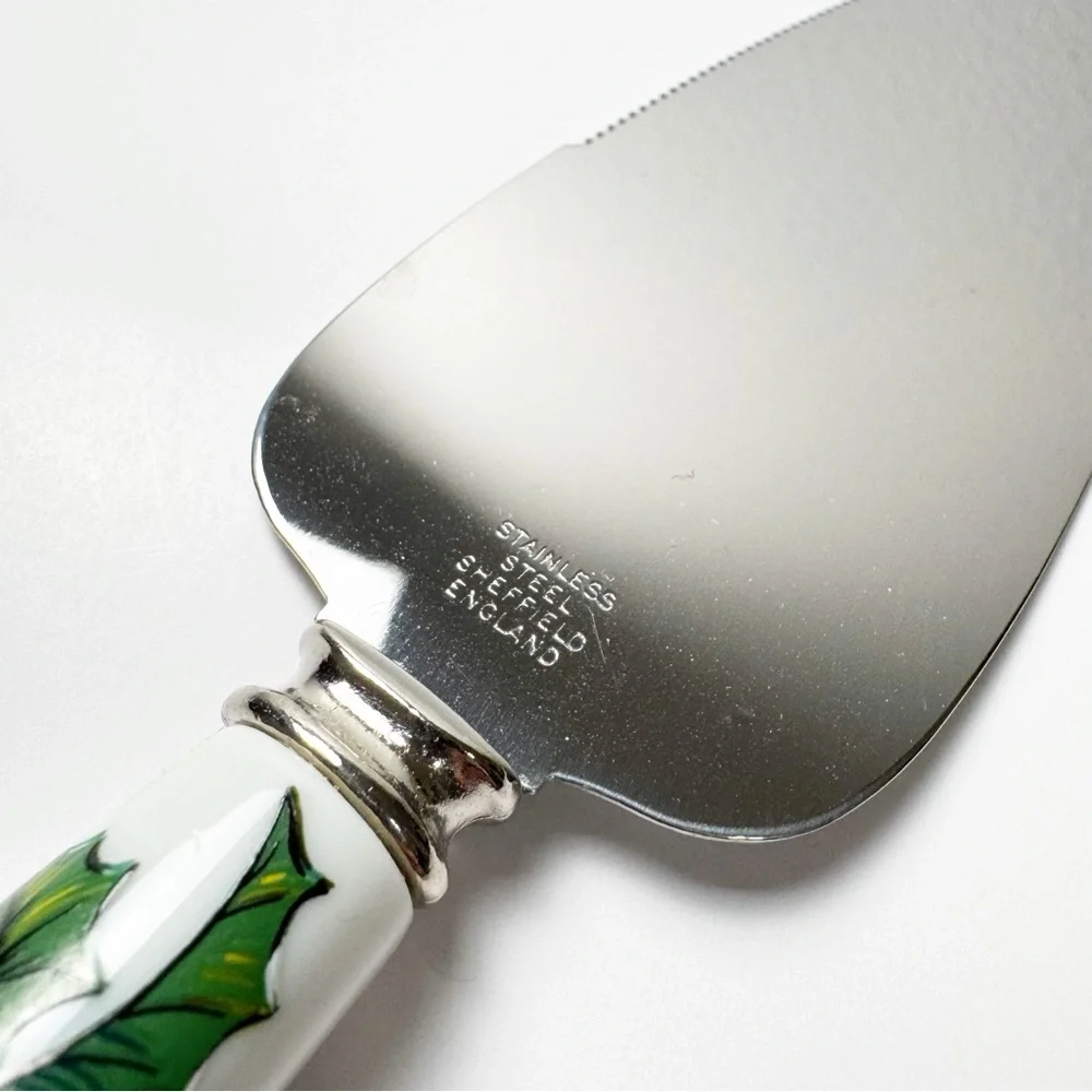 House of Prill Holly Sheffield Stainless Cheese Knife Pie Server Set